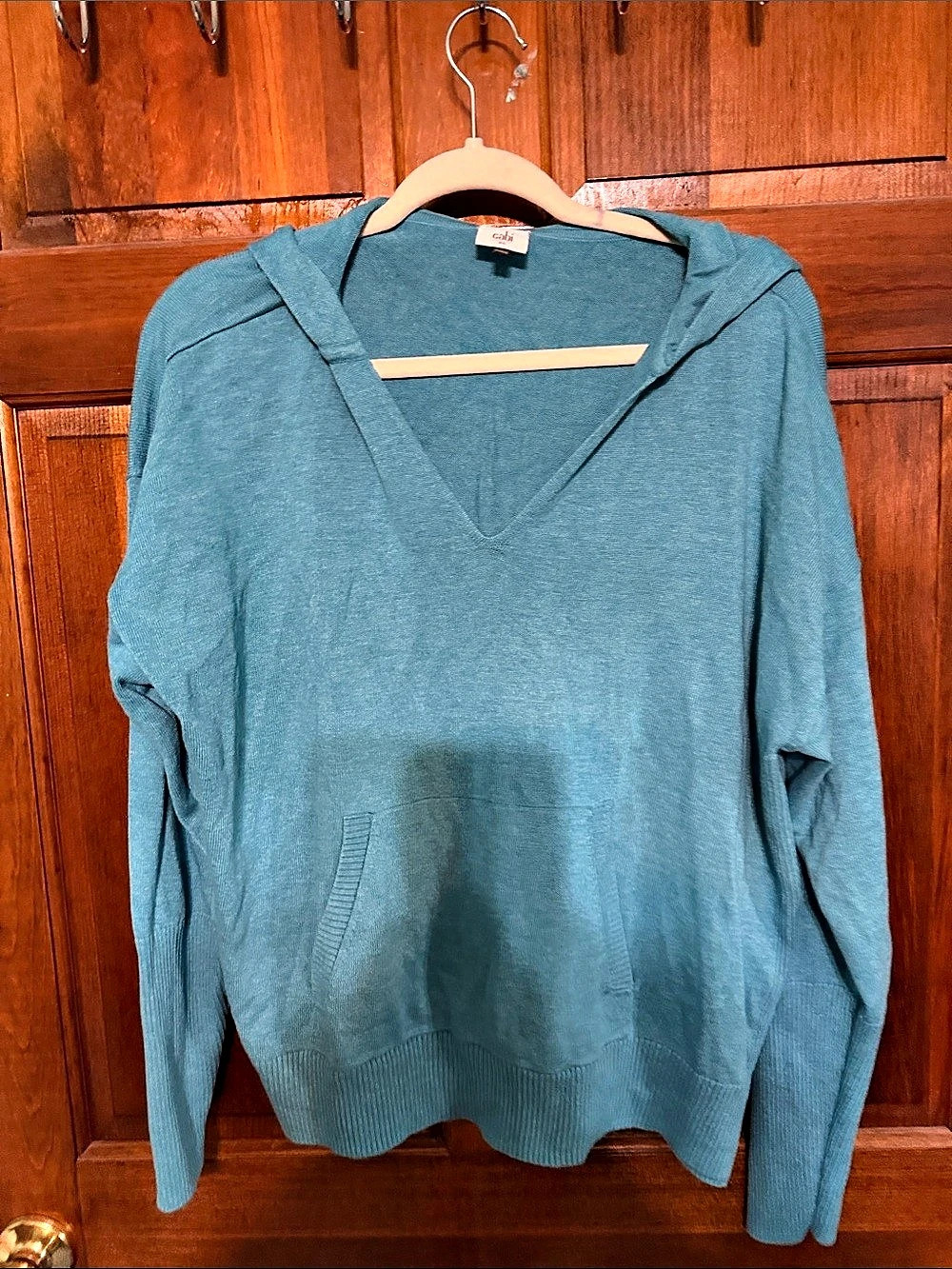 cabi Hop To Hoodie Women's V-Neck Hoodie Blue XL